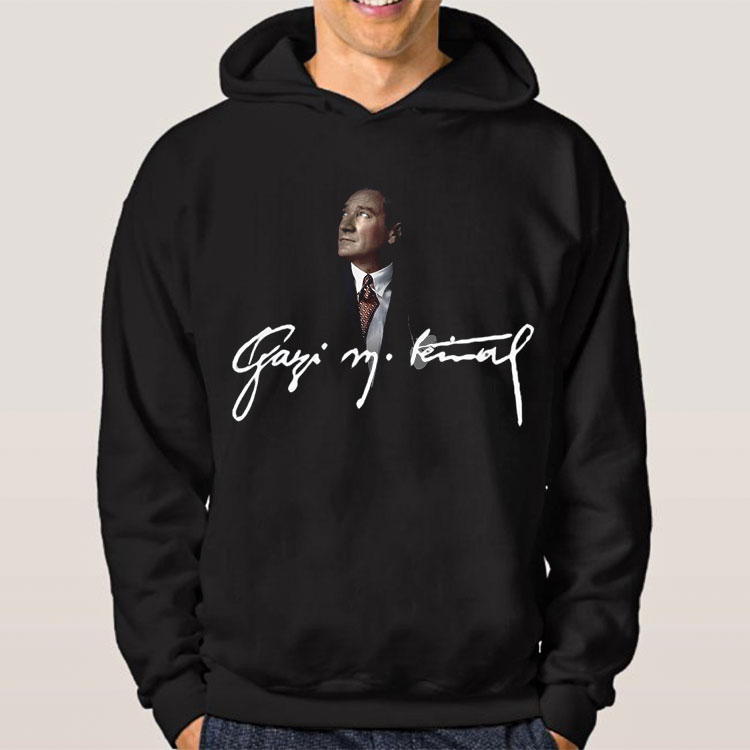 kapsonlu siyah sweatshirt 34099 52 B