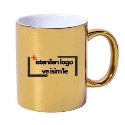 36'lı Aynalı Gold – Altın Metalik Kupa Bardak